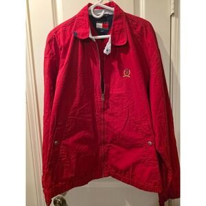 Tommy Hilfiger Men's  SZ L  Light‎ Weight  Red Jacket
